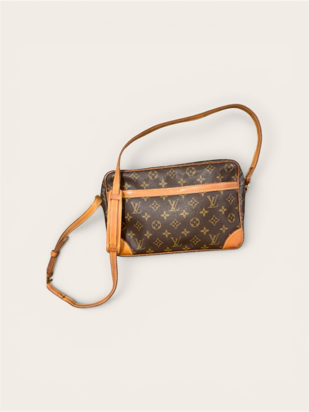 Louis Vuitton Monogram Canvas Messenger Bag in Brown and Tan
